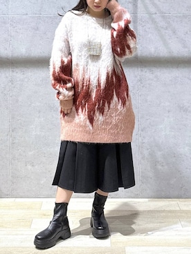 「アイテム（ネックレス）」を使った、tutu.さん（レディース・152cm・20代）の冬コーディネート