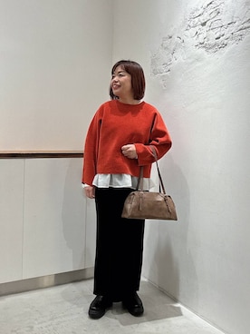 azuaduさん（レディース・160cm）の冬コーディネート