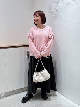 azuaduさん（レディース・160cm）の冬コーディネート