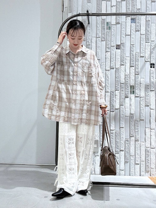 新品　スローブイエナ　クロシェモチーフフリンジパンツ SLOBE IENA（スローブイエナ） パンツ 「シリーズあり/」レース編み