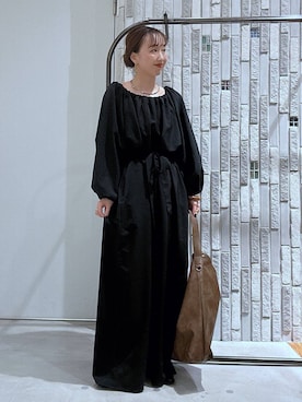 「LEPSIM（レプシィム）の2WAYビッグショルダー　643375（ショルダーバッグ、ブラウン系）」を使った、naaalepsimさん（レディース）の春コーディネート