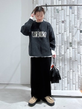 「アイテム（その他シューズ）」を使った、naaalepsimさん（レディース・153cm）の冬コーディネート