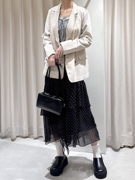 「FREE'S MART（フリーズマート）のアイテム（トップス）」を使った、ゆいさん（レディース・170cm）の春コーディネート