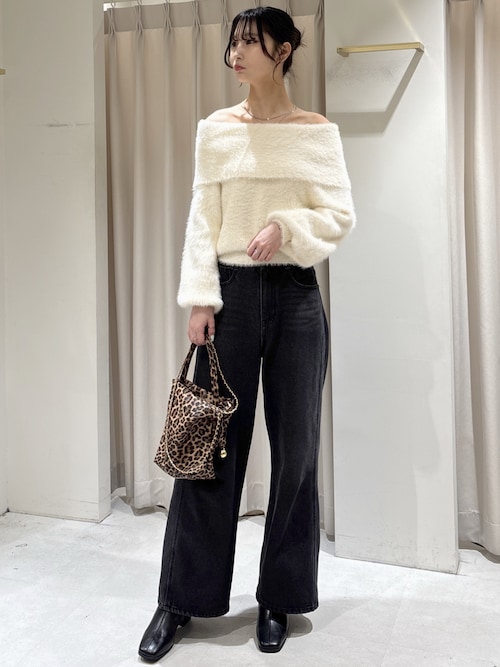 3サイズ展開XS-L】サイドパネルヴィンテージライクワイドデニム【低