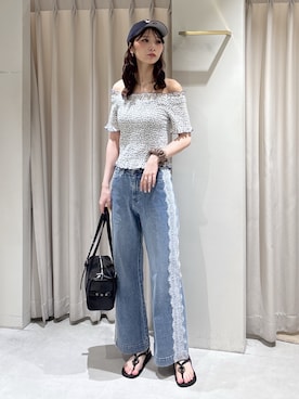 「FREE'S MART（フリーズマート）のアイテム（バッグ）」を使った、ゆいさん（レディース・170cm）の夏コーディネート