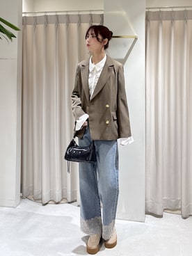 「FREE'S MART（フリーズマート）のアイテム（パンツ）」を使った、ゆいさん（レディース・170cm）の秋コーディネート