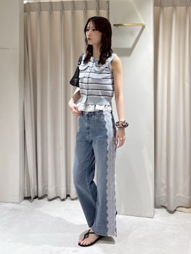 「FREE'S MART（フリーズマート）のアイテム（パンツ）」を使った、ゆいさん（レディース・170cm）の夏コーディネート