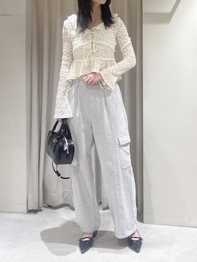 「FREE'S MART（フリーズマート）のアイテム（パンツ）」を使った、ゆいさん（レディース・170cm）の春コーディネート