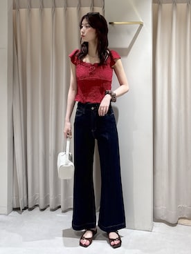 「FREE'S MART（フリーズマート）のアイテム（パンツ）」を使った、ゆいさん（レディース・170cm）の夏コーディネート