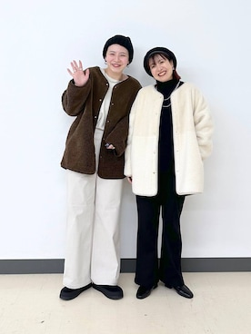 「アイテム（その他シューズ）」を使った、アミさん（レディース・167cm・30代）の冬コーディネート