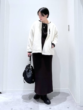 「GLOBAL WORK（グローバルワーク）のアイテム（ブルゾン）」を使った、アミさん（レディース・167cm）の冬コーディネート