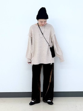 「アイテム（スマホケース/カバー）」を使った、アミさん（レディース・167cm）の冬コーディネート