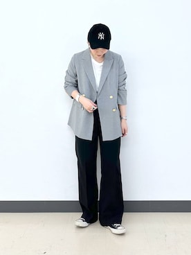 「アイテム（帽子）」を使った、アミさん（レディース・167cm・30代）の冬コーディネート