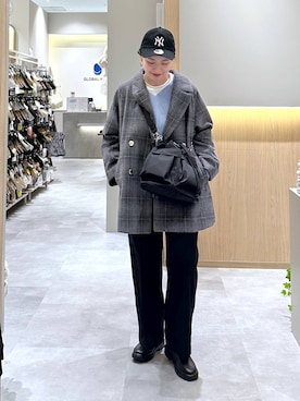 「GLOBAL WORK（グローバルワーク）のアイテム（トップス）」を使った、アミさん（レディース・167cm）の冬コーディネート