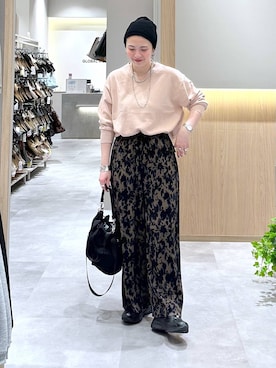 「GLOBAL WORK（グローバルワーク）のアイテム（アクセサリー）」を使った、アミさん（レディース・167cm）の春コーディネート