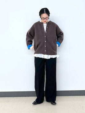 「アイテム（バレエシューズ）」を使った、アミさん（レディース・167cm・30代）の冬コーディネート