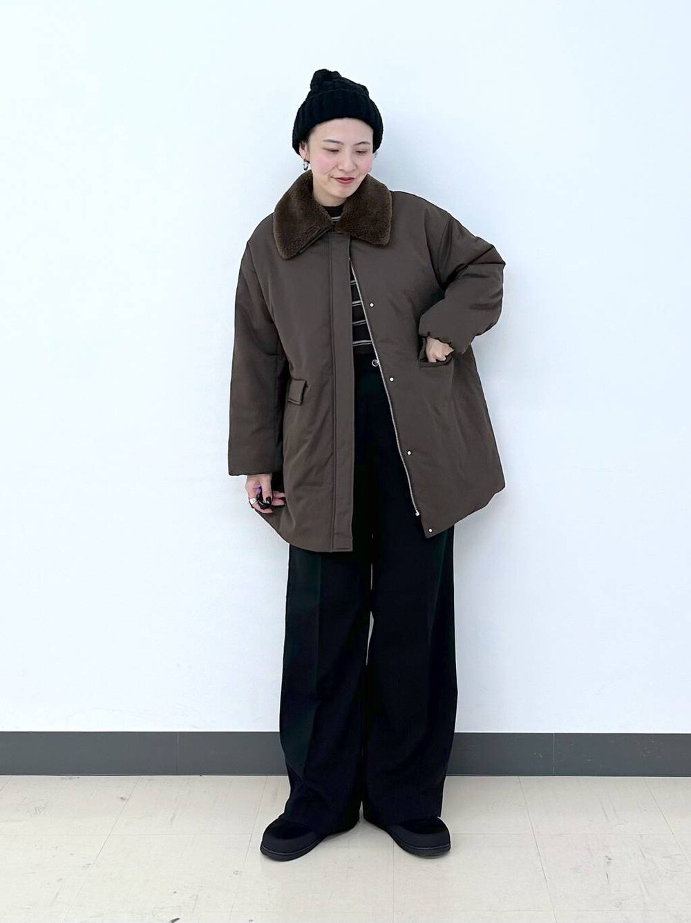 MATINEE LINE/2WAYサーマルコート/606805を使った人気ファッション 