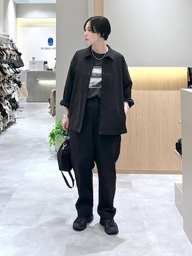 「GLOBAL WORK（グローバルワーク）のアイテム（ブルゾン）」を使った、アミさん（レディース・167cm）の春コーディネート