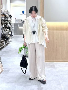 「GEORGE'S（ジョージズ）のアイテム」を使った、アミさん（レディース・167cm）の夏コーディネート