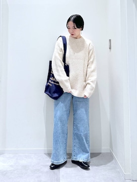 「アイテム（バレエシューズ）」を使った、アミさん（レディース・167cm・30代）の冬コーディネート