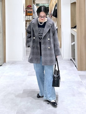 「アイテム（バレエシューズ）」を使った、アミさん（レディース・167cm・30代）の冬コーディネート