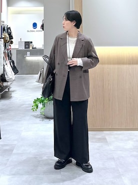 「GEORGE'S（ジョージズ）のアイテム」を使った、アミさん（レディース・167cm）の秋コーディネート