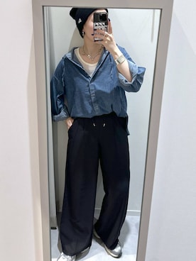 「GLOBAL WORK（グローバルワーク）のアイテム」を使った、アミさん（レディース・167cm）の夏コーディネート