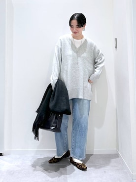 「アイテム（パンプス）」を使った、アミさん（レディース・167cm・30代）の冬コーディネート