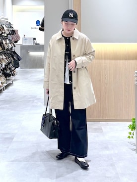 「GLOBAL WORK（グローバルワーク）のアイテム（帽子）」を使った、アミさん（レディース・167cm）の冬コーディネート