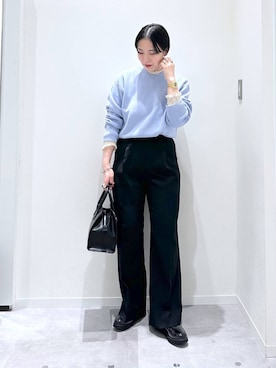 「アイテム（ローファー）」を使った、アミさん（レディース・167cm・30代）の冬コーディネート