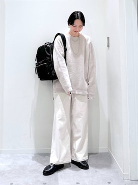 「アイテム（ローファー）」を使った、アミさん（レディース・167cm・30代）の冬コーディネート