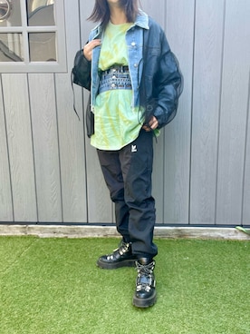 「ZARA（ザラ）のアイテム（ベルト）」を使った、komariさん（レディース・163cm）の春コーディネート