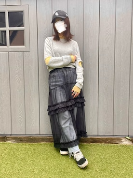 「アイテム（スウェット）」を使った、komariさん（レディース・163cm）の春コーディネート