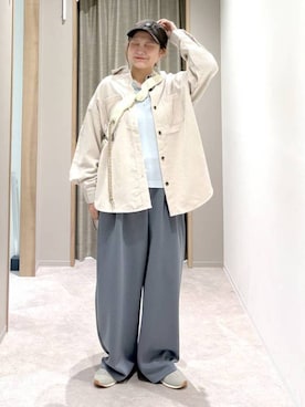 「GLOBAL WORK（グローバルワーク）のアイテム（帽子）」を使った、しまちゃん🍠さん（レディース・155cm）の秋コーディネート
