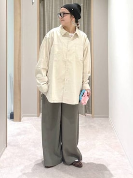 「GLOBAL WORK（グローバルワーク）のアイテム（バレエシューズ）」を使った、しまちゃん🍠さん（レディース・155cm）の秋コーディネート