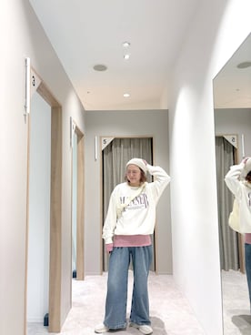 「GLOBAL WORK（グローバルワーク）のアイテム（帽子）」を使った、しまちゃん🍠さん（レディース・155cm）の秋コーディネート
