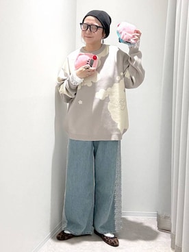 「GLOBAL WORK（グローバルワーク）のアイテム（バレエシューズ）」を使った、しまちゃん🍠さん（レディース・155cm）の秋コーディネート