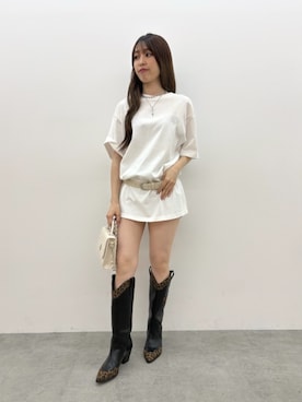 「EVRIS（エヴリス）のアイテム（アクセサリー）」を使った、Yumeno さん（レディース・156cm）の夏コーディネート