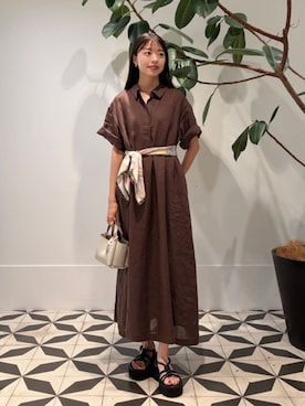 「manipuri（マニプリ）のアイテム」を使った、TOMORROWLANDshishidoさん（レディース・165cm）の夏コーディネート
