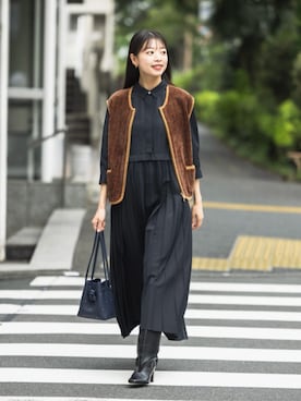 「MACPHEE（マカフィー）のアイテム」を使った、TOMORROWLANDshishidoさん（レディース・165cm）の秋コーディネート