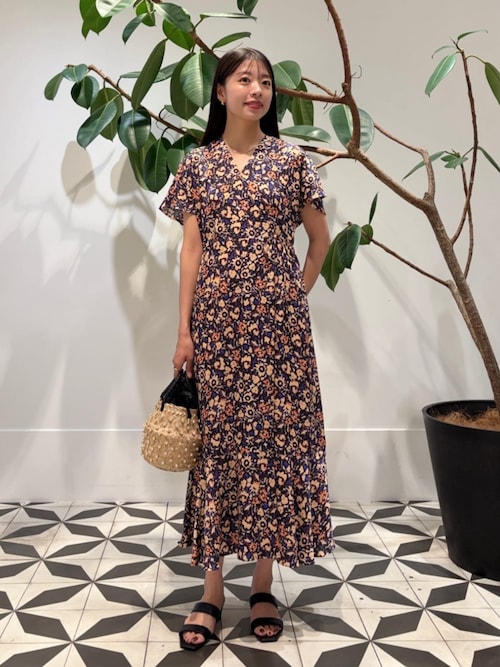 Ballsey（ボールジィ） ワンピース 半袖 フィールドフラワープリント