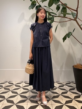 BALLSEY（ボールジィ）の「コットンカットワークレース パフスリーブ