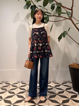 「NEBULONI E（ネブローニ）のアイテム」を使った、TOMORROWLANDshishidoさん（レディース・165cm）の夏コーディネート