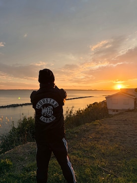 「アイテム（その他アウター）」を使った、中野英雄さん（メンズ・170cm）の秋コーディネート