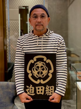 「RRL（ダブル アール エル）のアイテム（帽子）」を使った、中野英雄さん（メンズ・170cm）の秋コーディネート