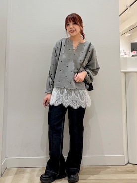 「Java（ジャバ）のアイテム」を使った、miho /  むーさんさん（レディース・158cm）の秋コーディネート