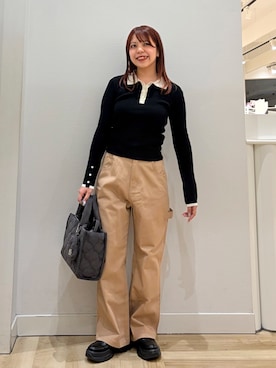 「Java（ジャバ）のアイテム」を使った、miho /  むーさんさん（レディース・158cm）の秋コーディネート