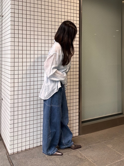 Overfit line shirt [TISP06SH02]_Blue