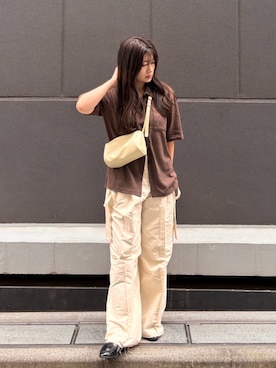 「anuke（アンヌーク）のアイテム（パンツ）」を使った、souさん（レディース・160cm）の夏コーディネート