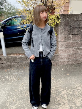 「アイテム（バックパック/リュック）」を使った、うらさん（レディース・160cm）の秋コーディネート